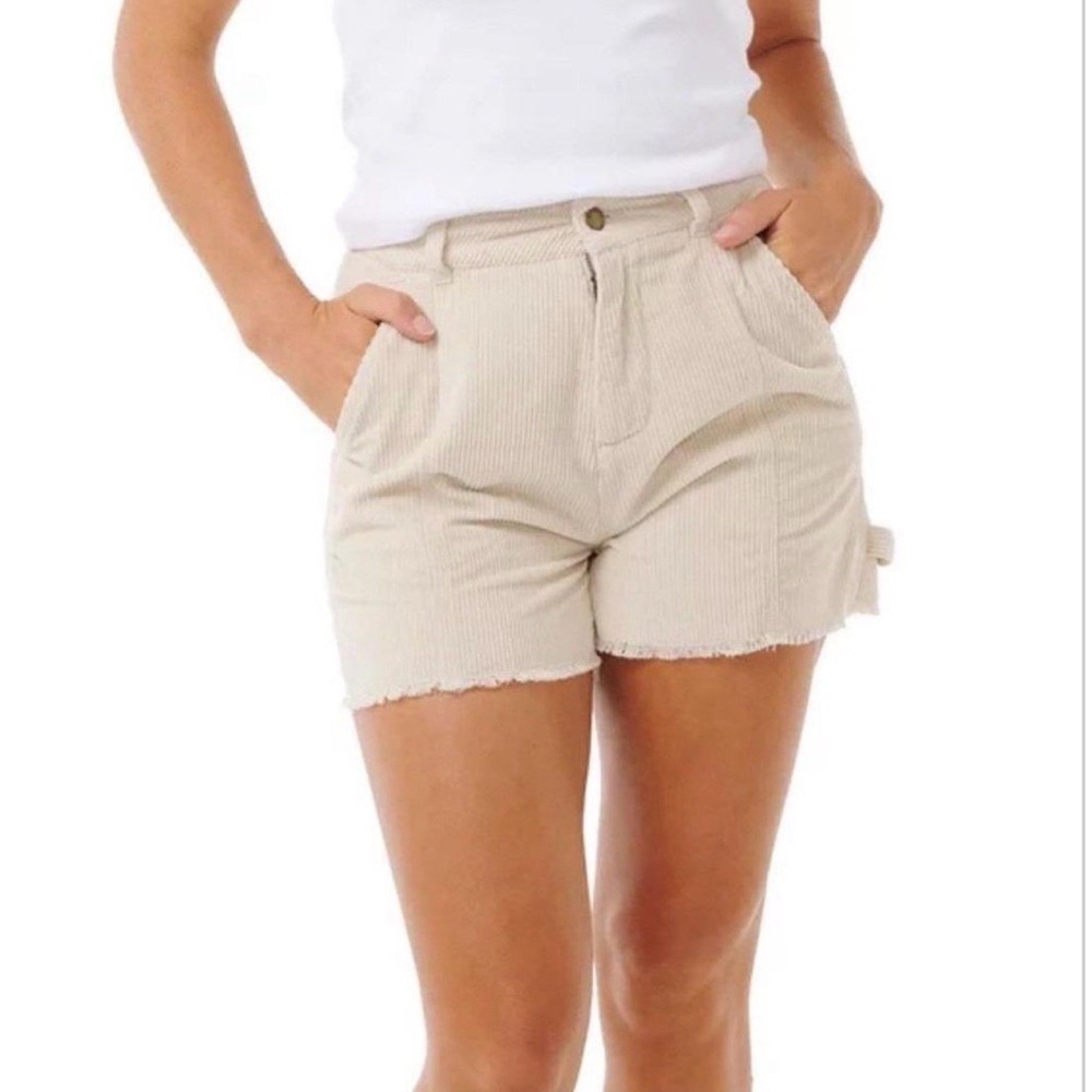 Rip Curl High Rise Corduroy Shorts Size M